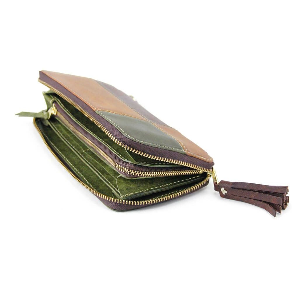 Ryu] CROSS PATCHWORK SLIDER (L) WALLET | Ryu(リュウ)公式ECサイト